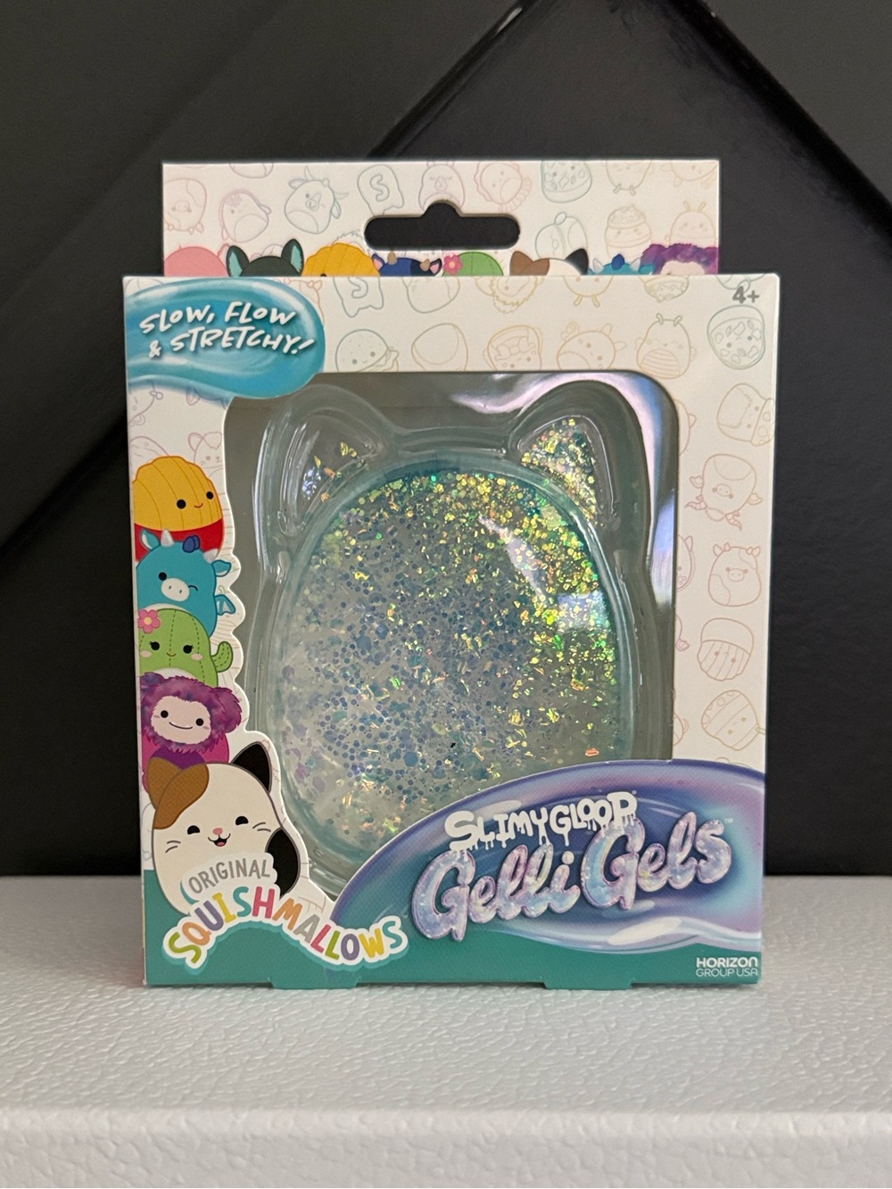 Squishmallows Gelli Gels Glittery Aqua Slime Toy